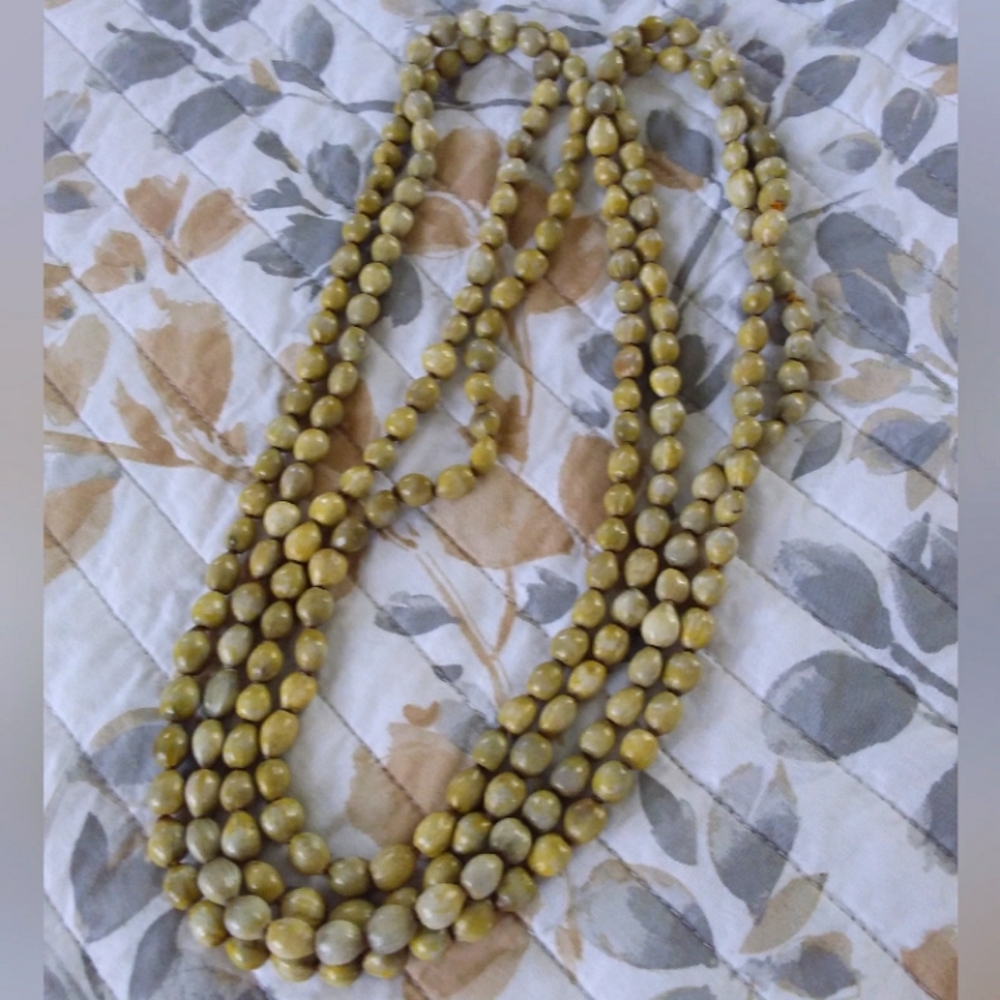 Kukui nut vintage 92" necklace/prayer beads